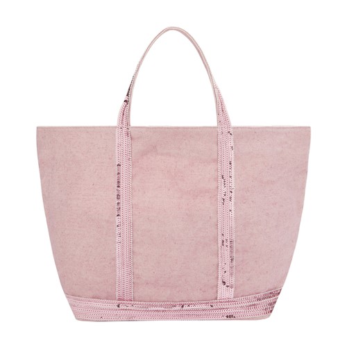 Linen M cabas tote