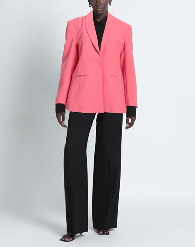 Woman Blazer Pink Size 6 Polyester