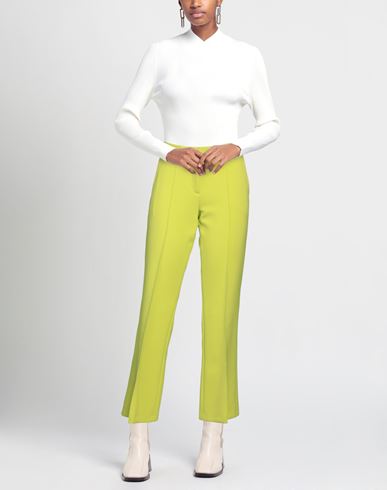 Cambio Woman Pants Lime green Size 4 Polyester, Viscose, Cotton, Elastane