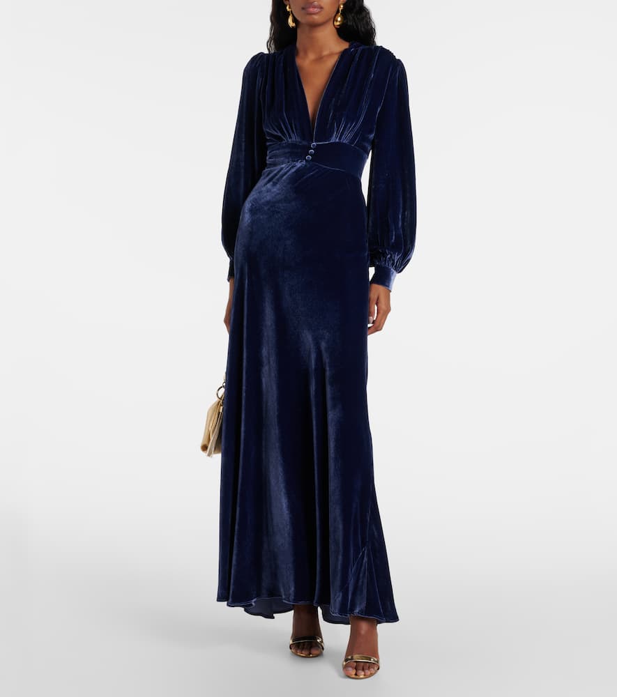 Emery velvet maxi dress