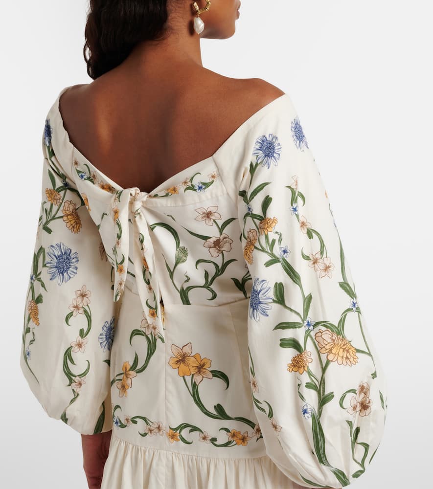 Floral cotton maxi dress
