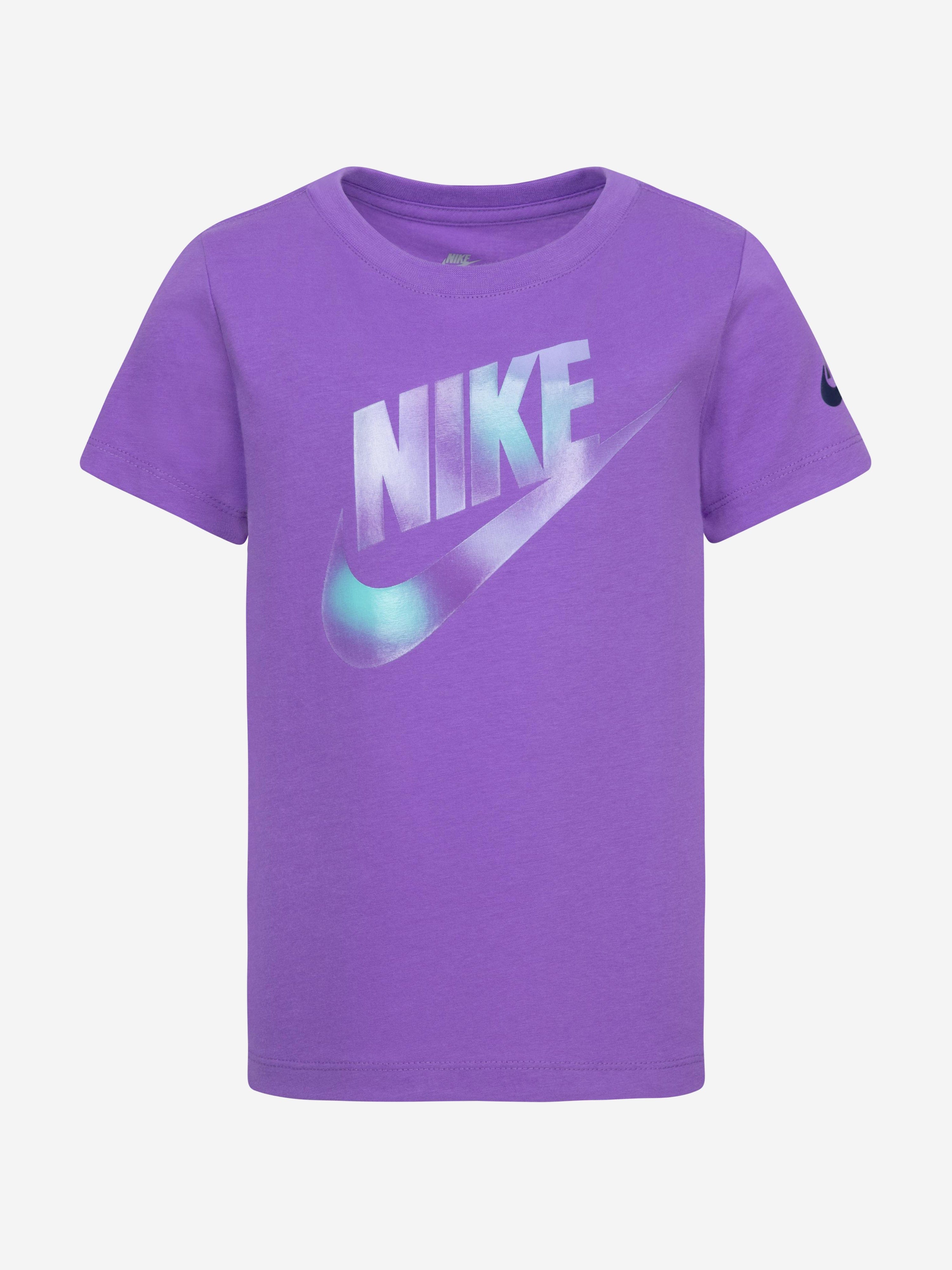 Girls Printed Club Graphic T-Shirt in Purple