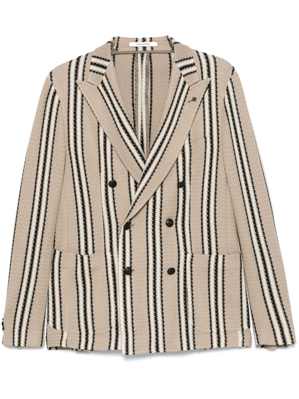 Striped blazer - Neutrals