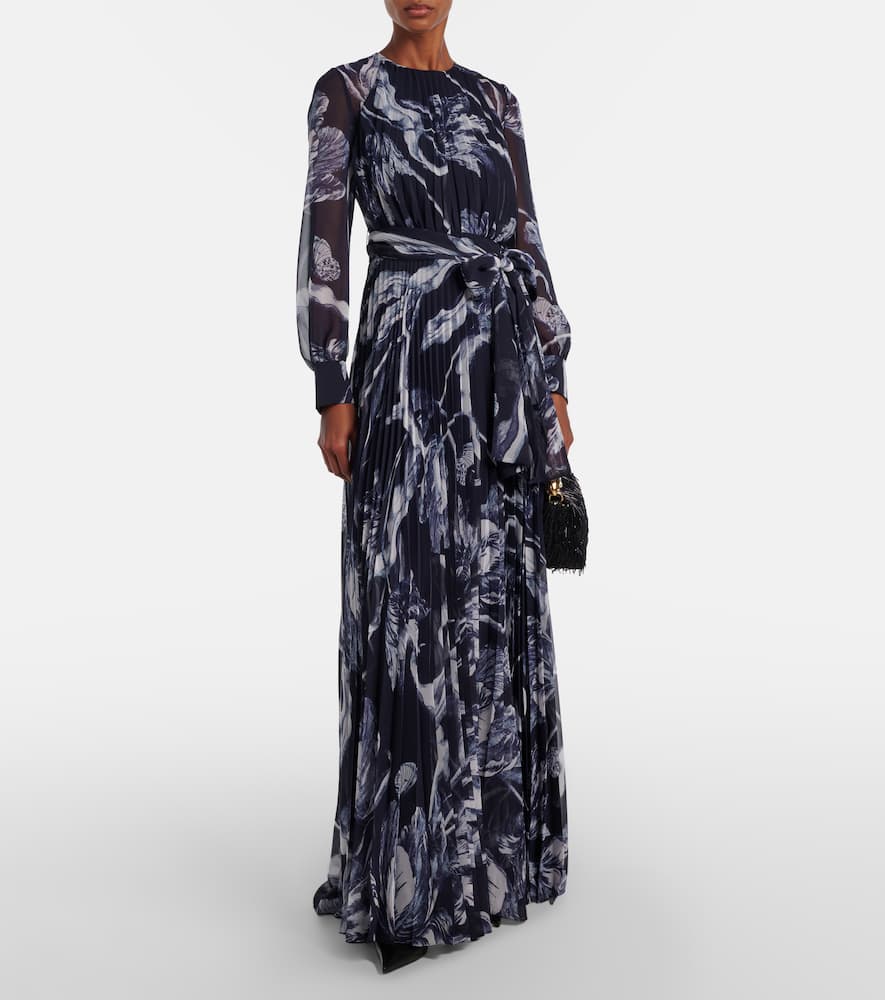 Floral voile gown