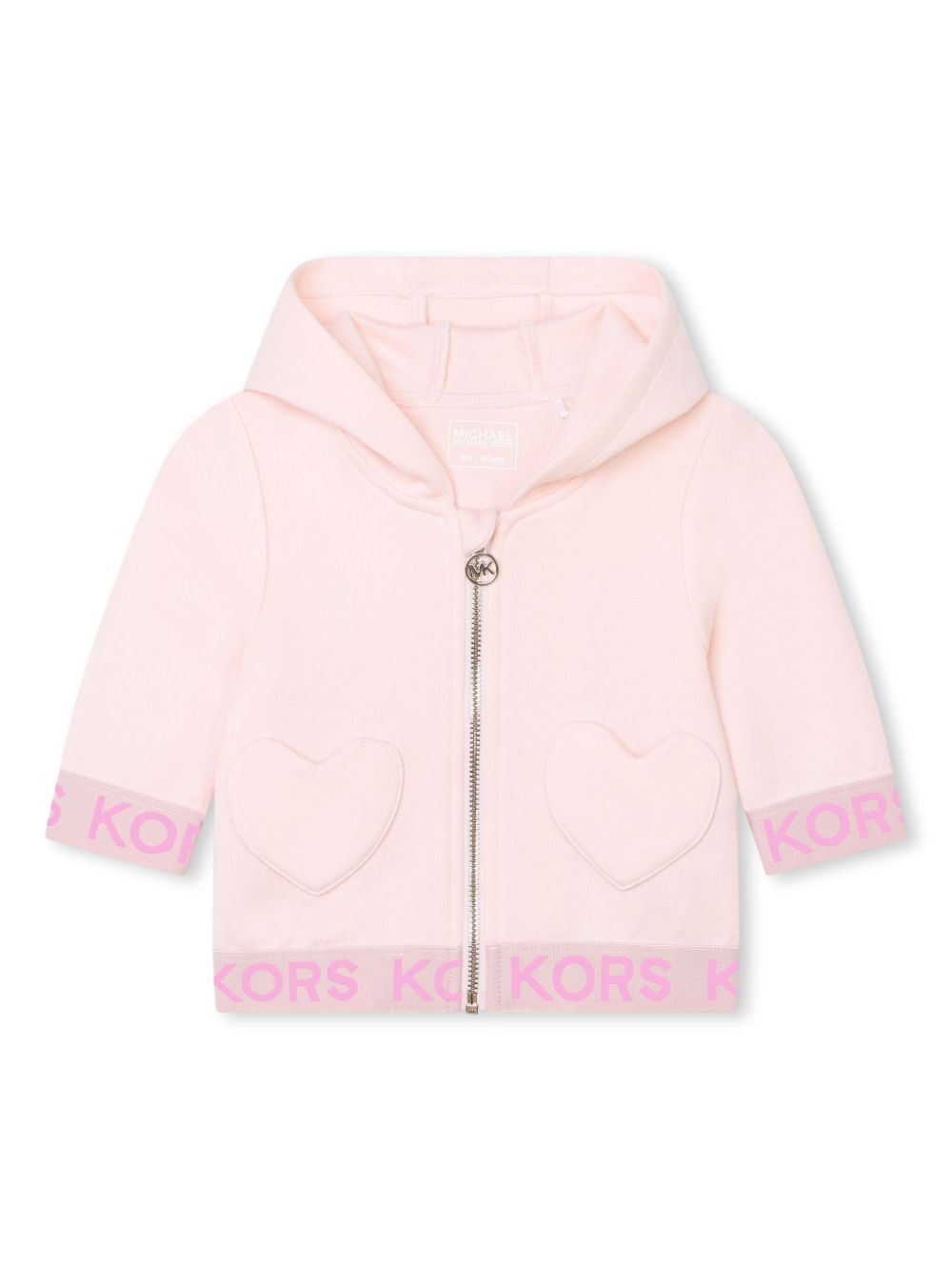 Logo-jacquard tracksuit set - Pink
