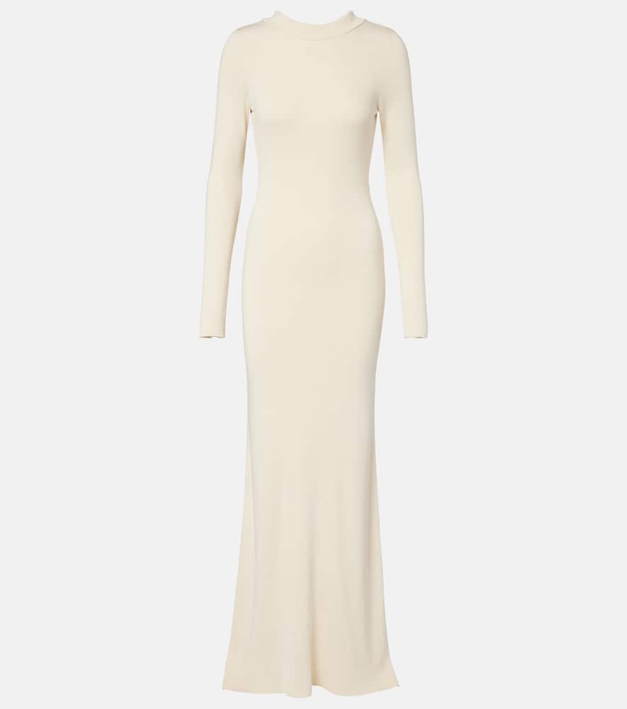 Elowen open-back silk-blend maxi dress