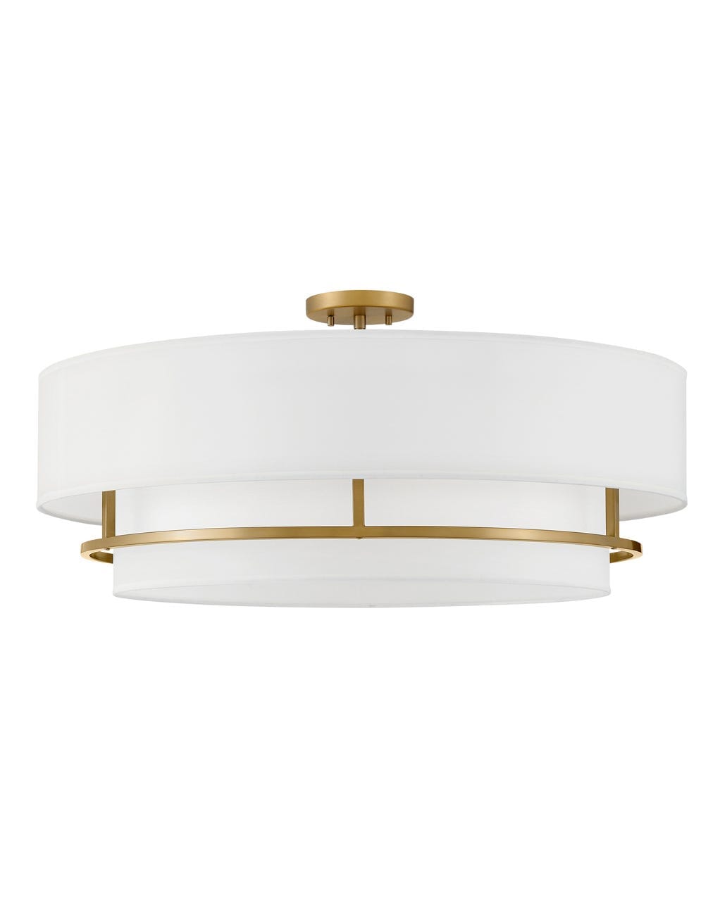 Lacquered Brass LED Semi-Flush Mount from the Graham Collection