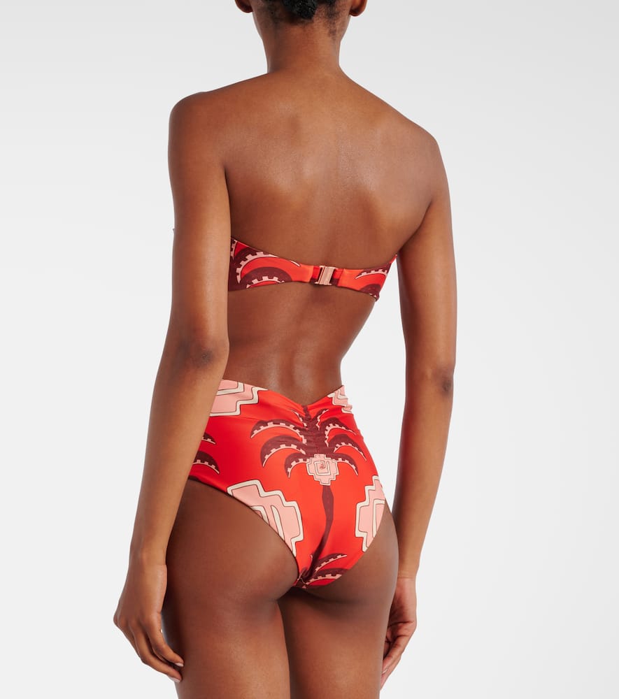Taita printed high-rise bikini bottoms