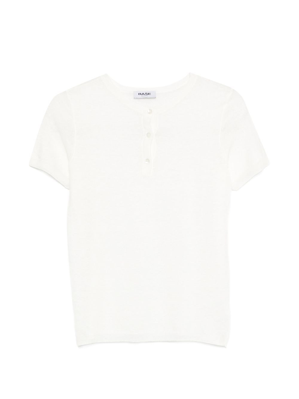 Linen And Cotton Blend T-shirt