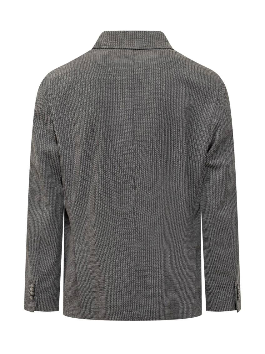 Dark Grey Textured Blazer