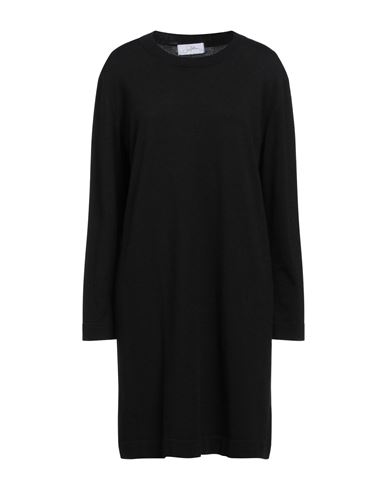 Soallure Woman Mini dress Black Size M Viscose, Polyester, Polyamide