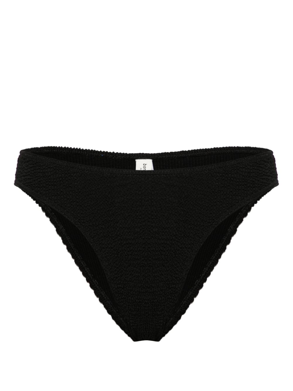 Christy seersucker bikini bottoms - Black