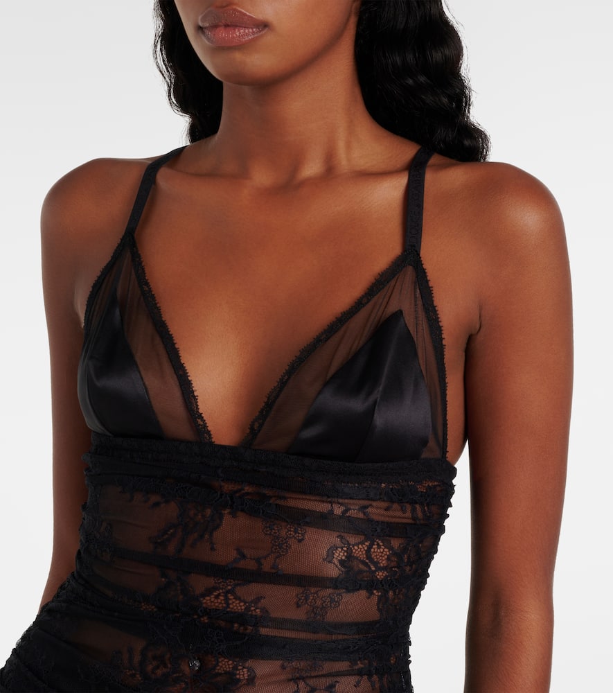 Lace slip dress