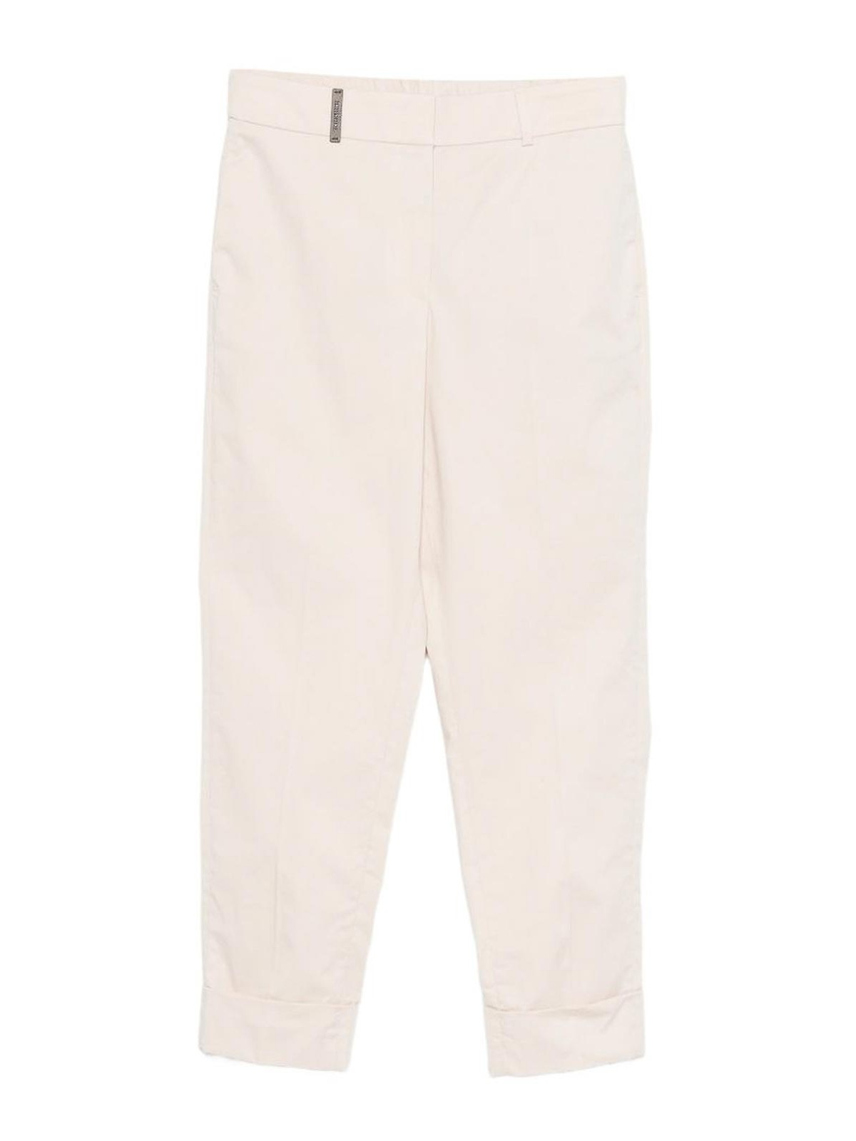 Beige Pants With Pleats