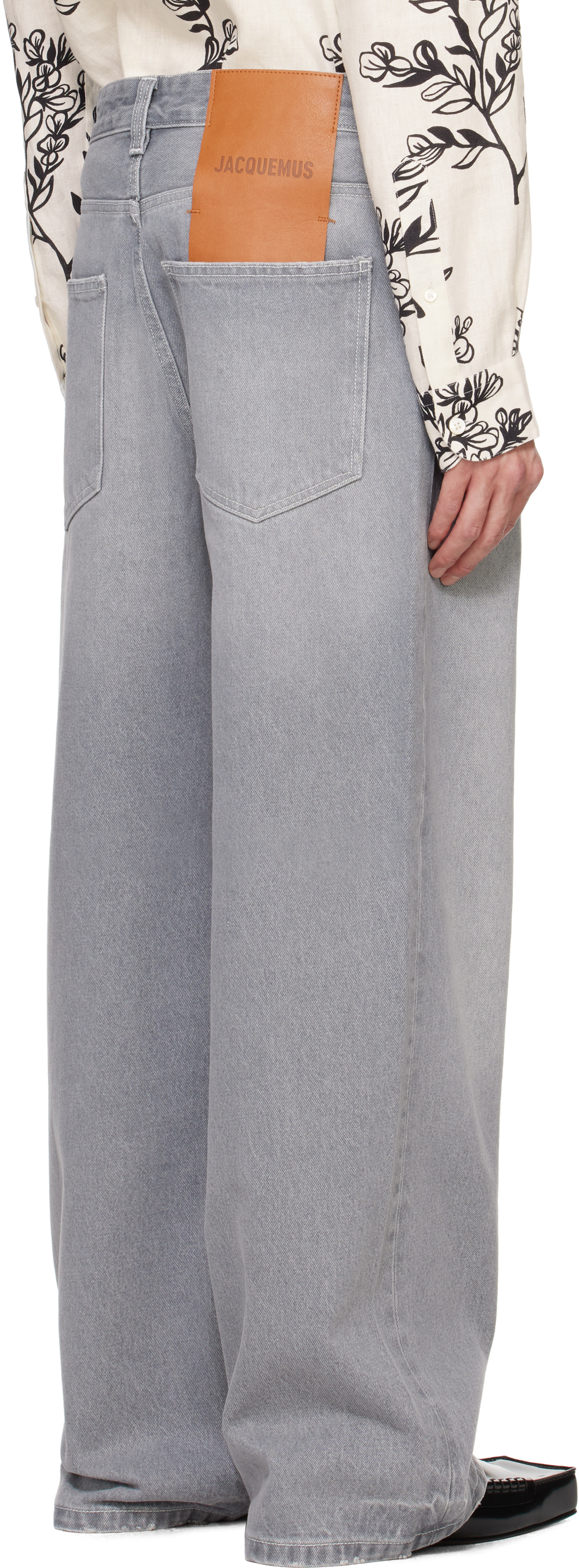 JACQUEMUS La Casaコレクション グレー Le de-Nîmes large ジーンズ