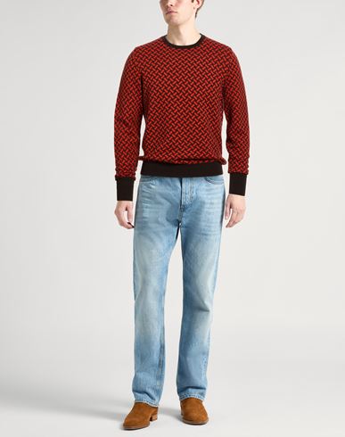 Man Sweater Orange Size 36 Cashmere