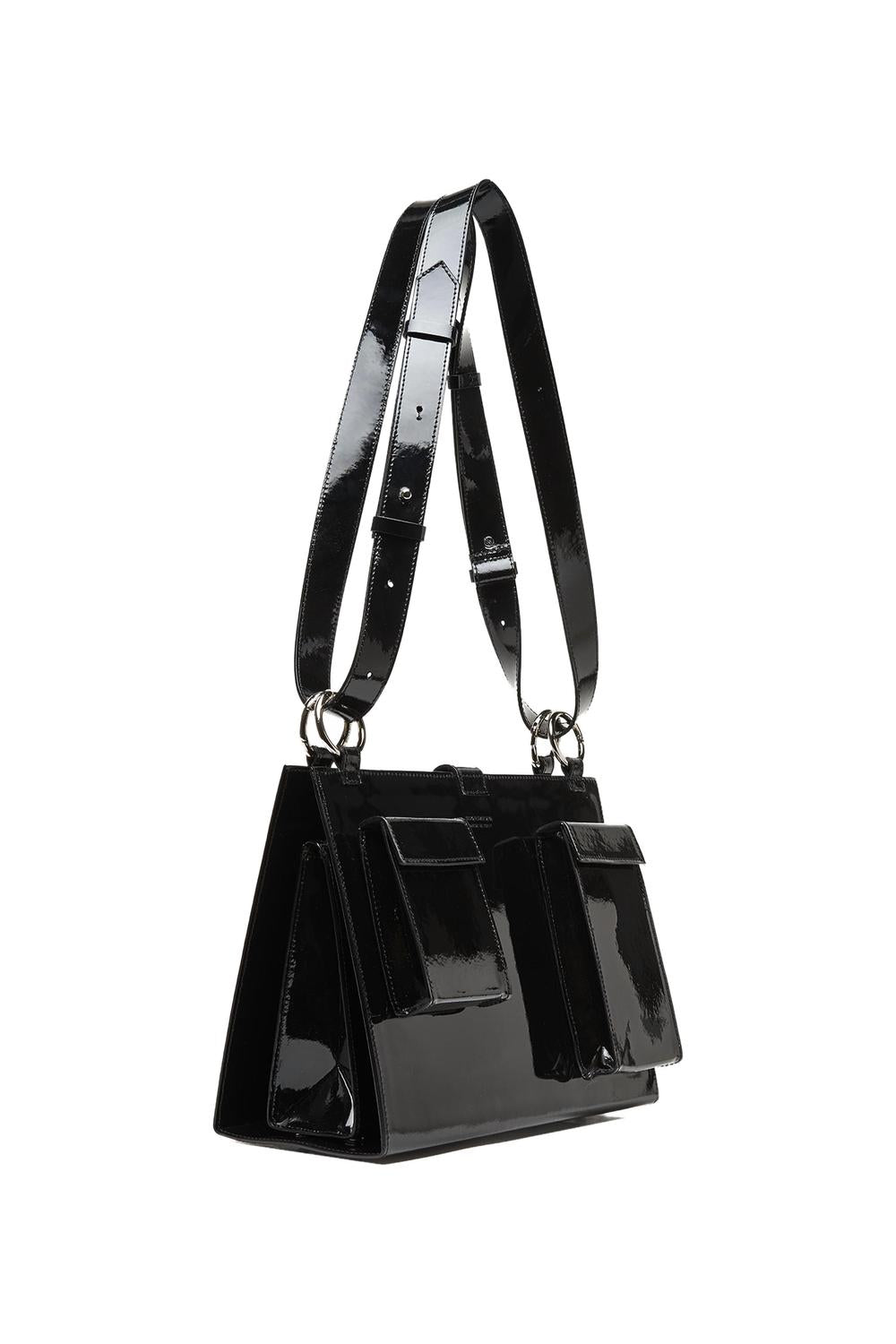 Bag In Black Patent