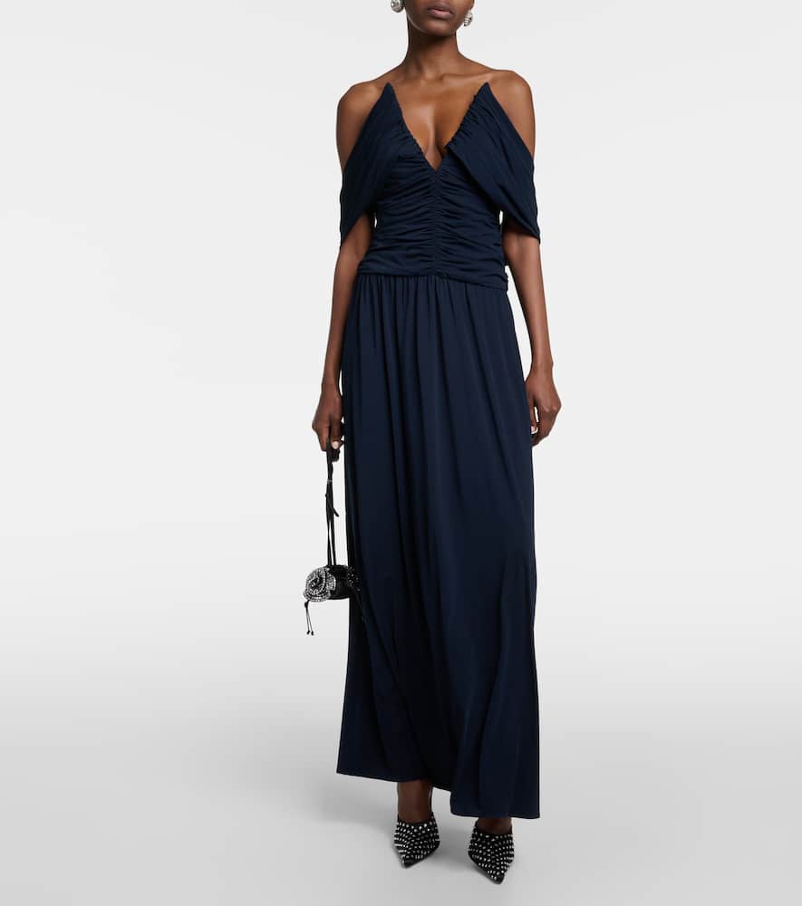 Off-shoulder midi dress
