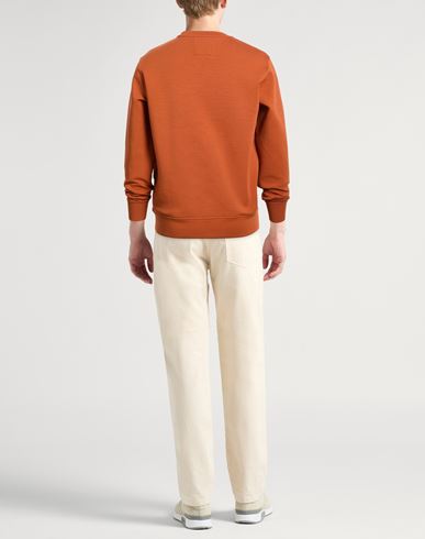 Man Sweatshirt Tan Size L Cotton, Polyester, Elastane