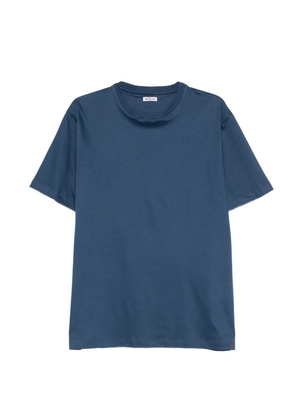 Crew-Neck Cotton T-Shirt — Blue