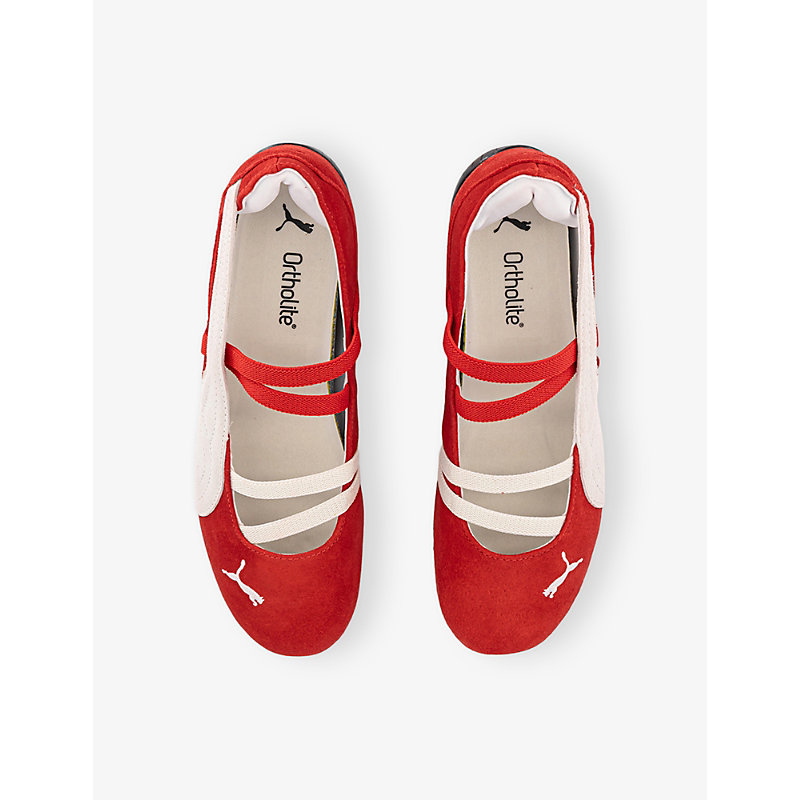 Womens Speedcat Ballet Suede Low-Top Trainers