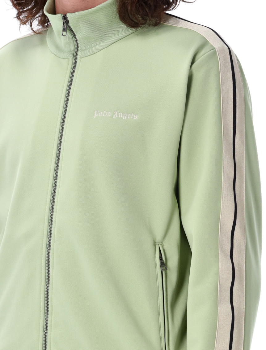 Embroidered logo track jacket - Green