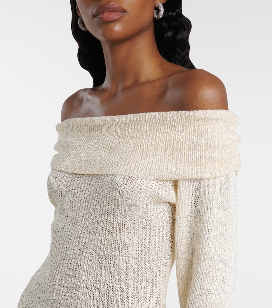 Rory sequined knitted minidress