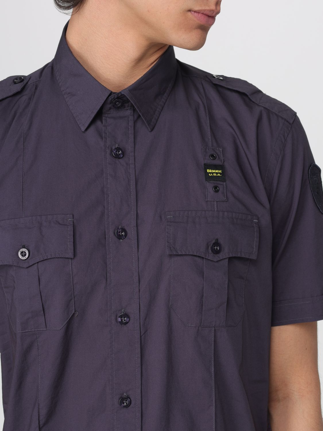 Shirt Men color Blue