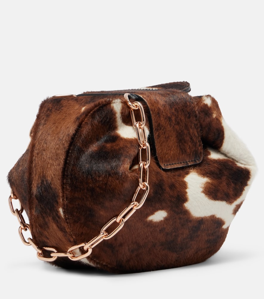 Demi Small calf hair clutch