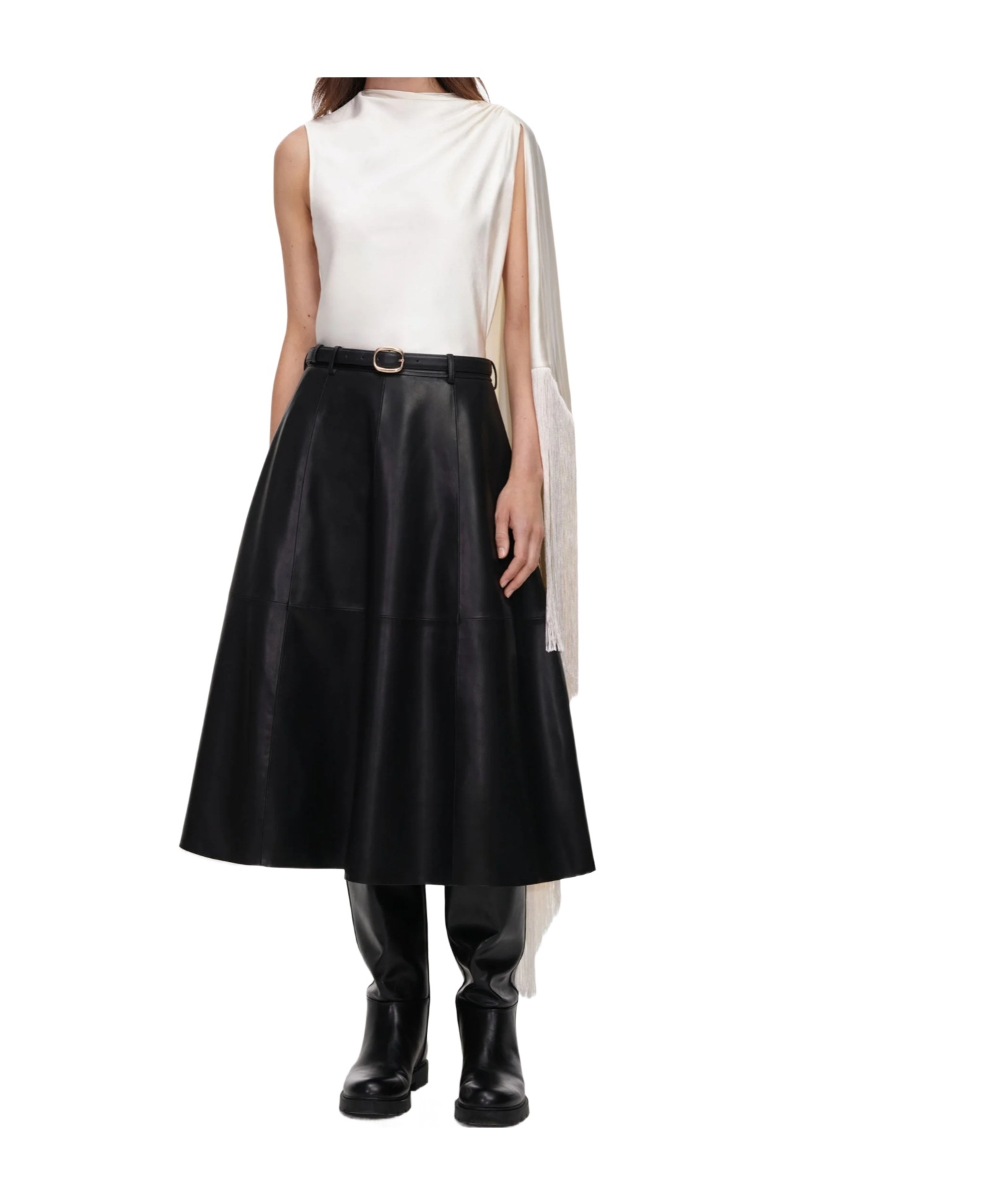 Tasseled scarf-style top