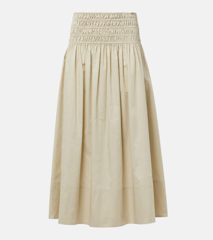 Leonie ruched midi skirt