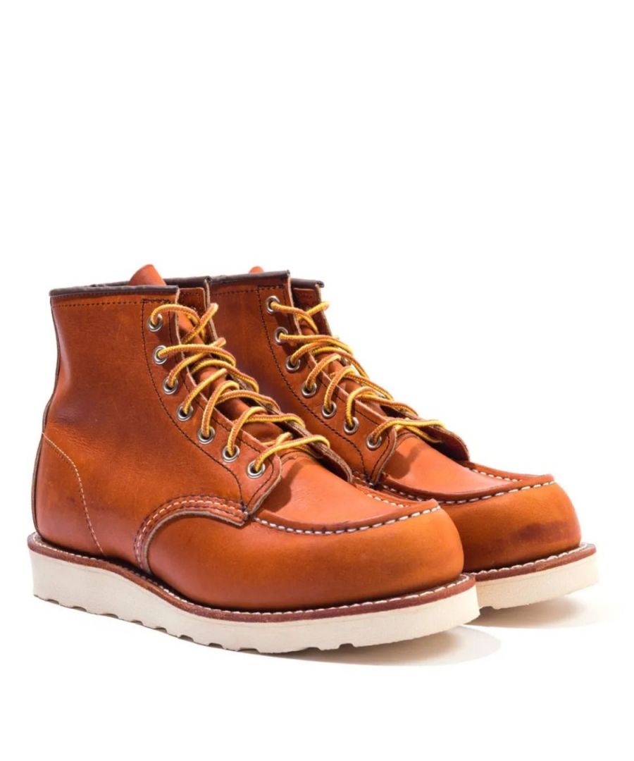 Red Wing Mens 875 Classic Moc Toe Leather Boots in Brown
