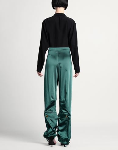 Woman Pants Deep teal Size M Polyester, Elastane