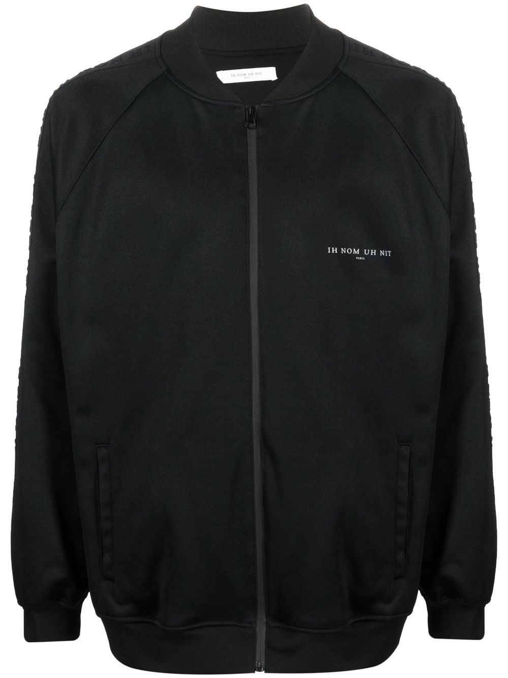 Illustrative-print bomber jacket - 009 BLACK