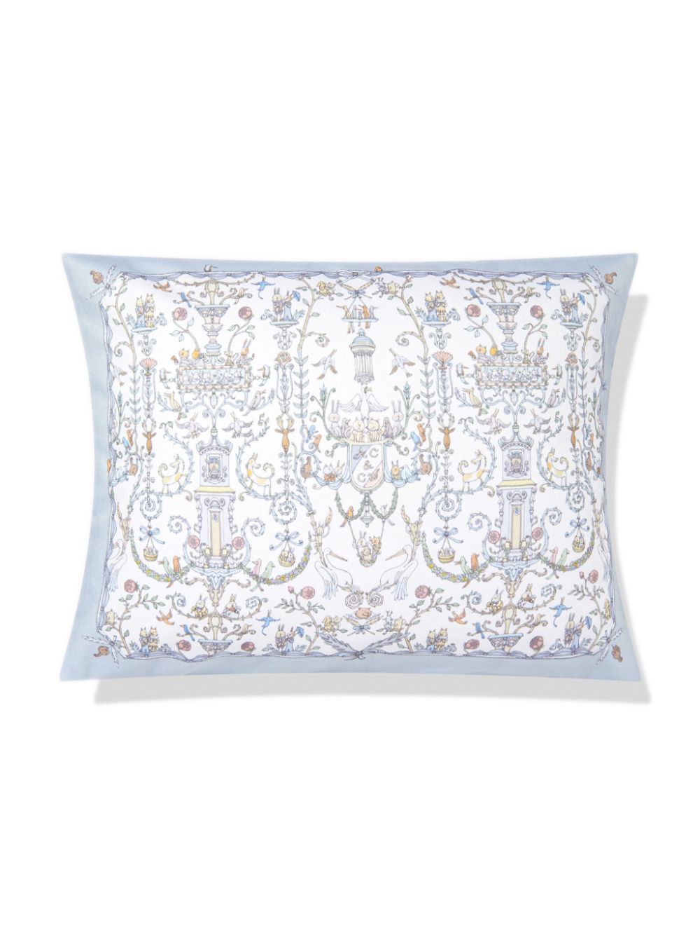 X Caitlin Wilson toile de Jouy-print pillow - Blue