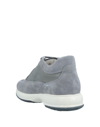 Interactive Man Sneakers Grey Size 11 Soft Leather, Textile fibers