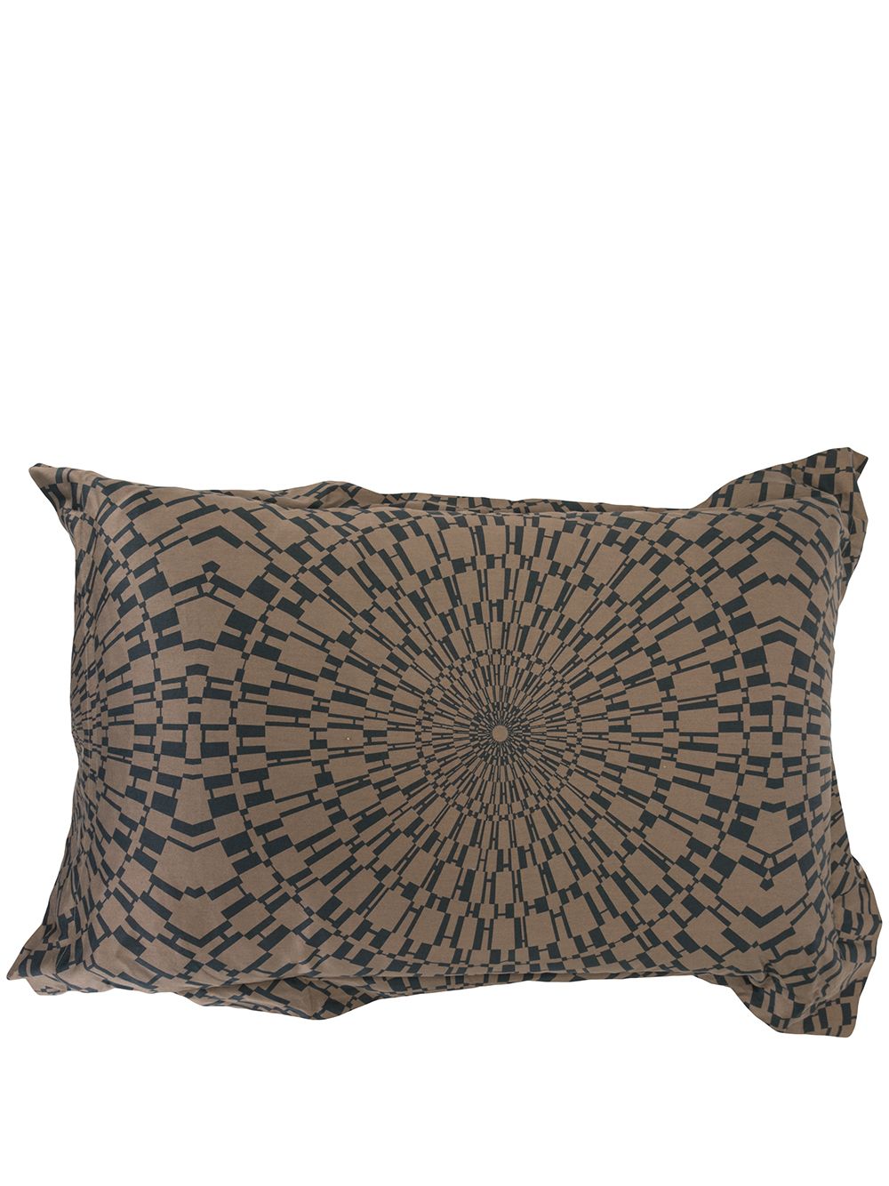 Pre-owned psychedelic H print pillow cover - Brown