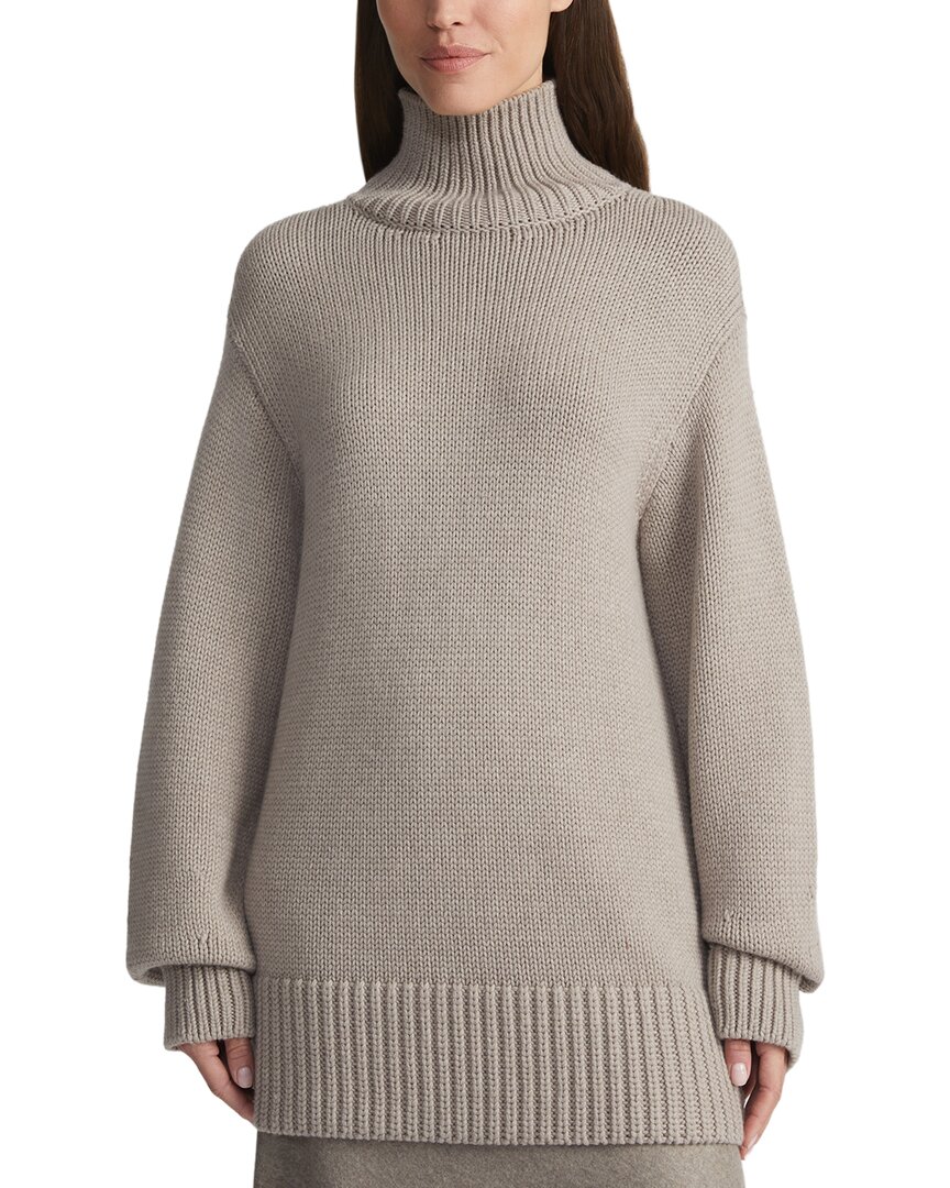 Chunky Stand Collar Wool Sweater
