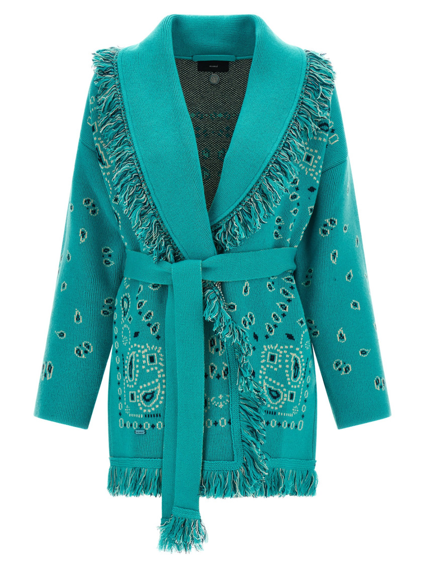 Bandana Sweaters And Cardigans Light Blue