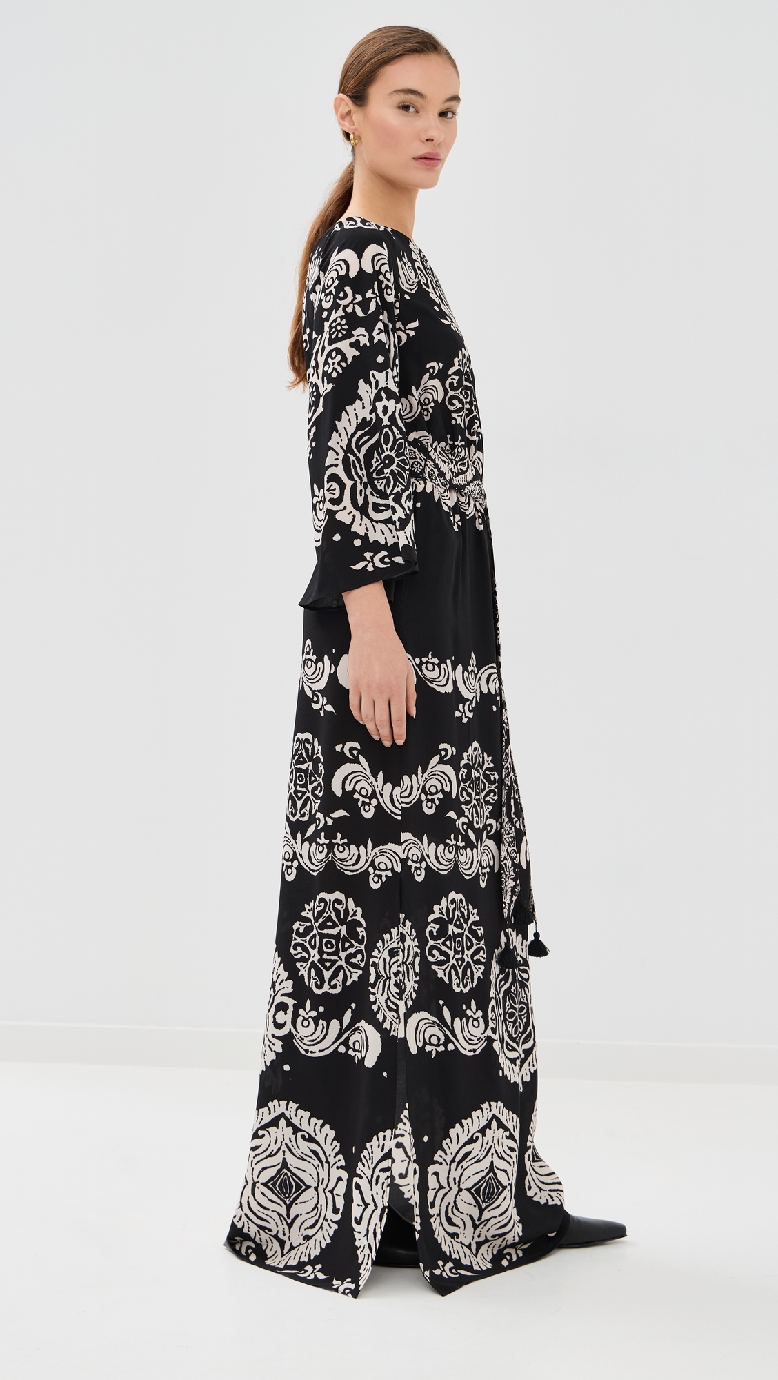 Christy Dress Ornamental Tapestry Onyx Black