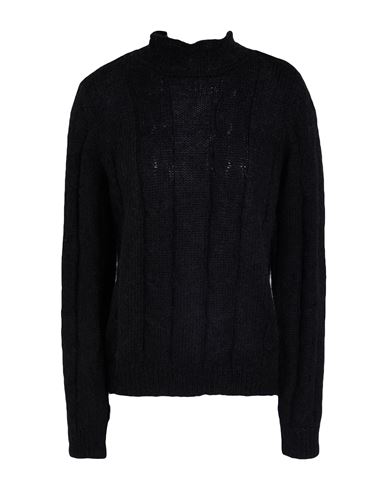 Woman Turtleneck Black Size M Nylon, Wool, Mohair wool