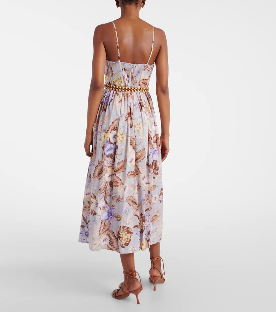 Rhiannon floral cotton bustier dress