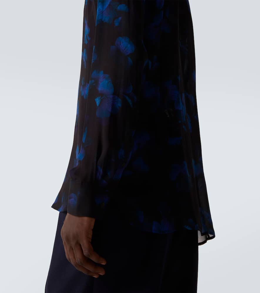 Sheer floral shirt
