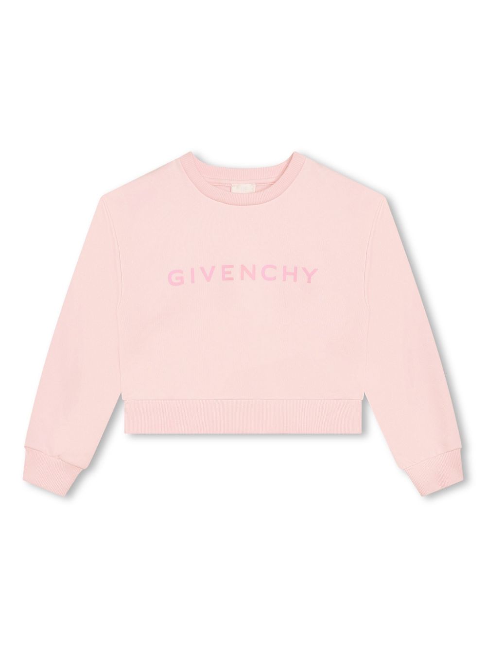 Logo-print fleece sweatshirt - Pink
