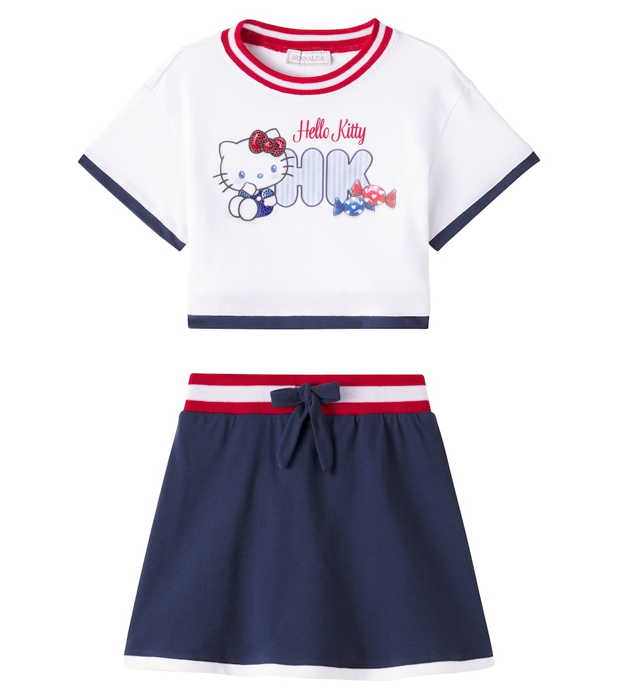 X Hello Kitty T-shirt and skirt set