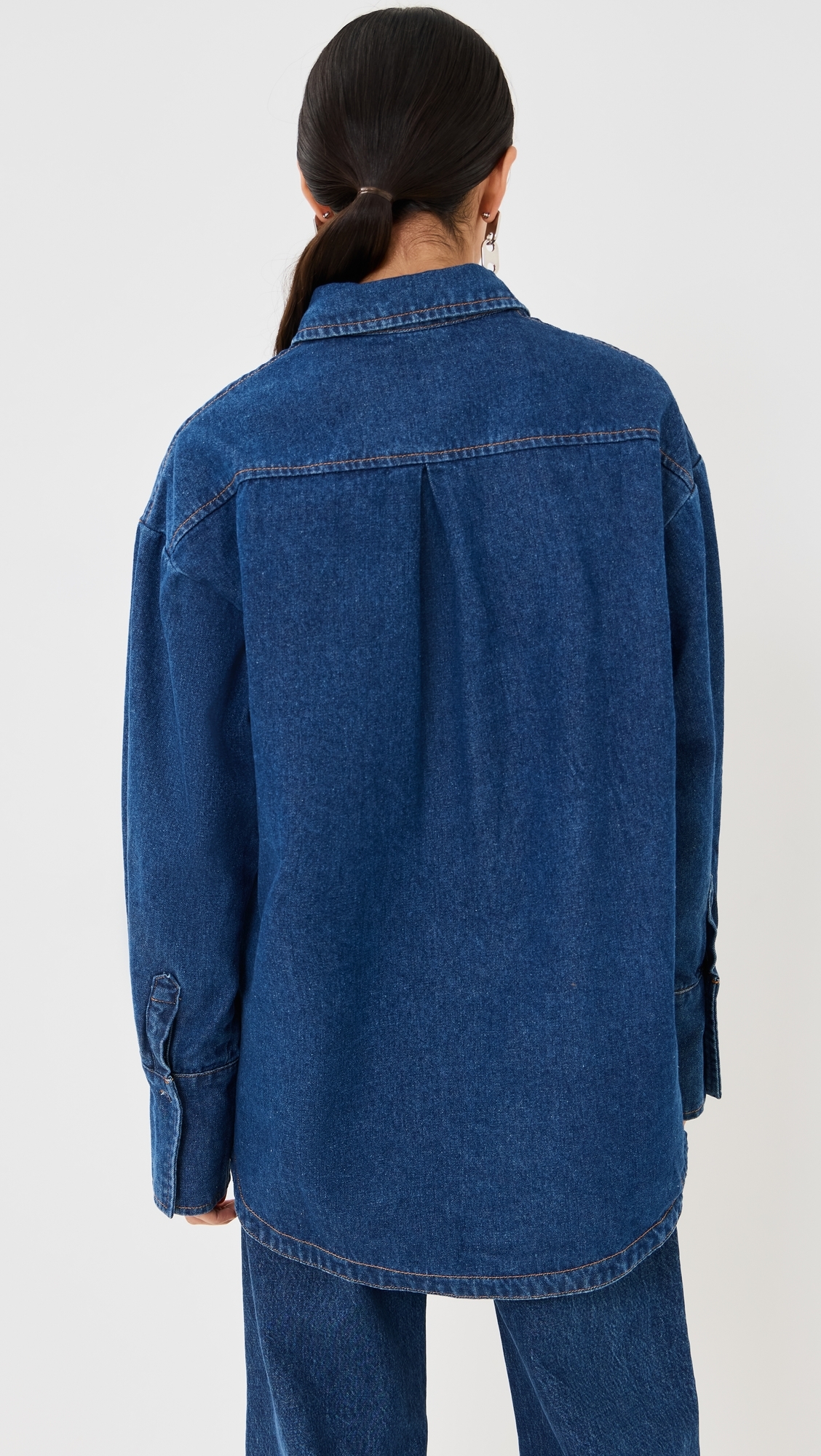 Off Duty Denim Shirt Dark Denim