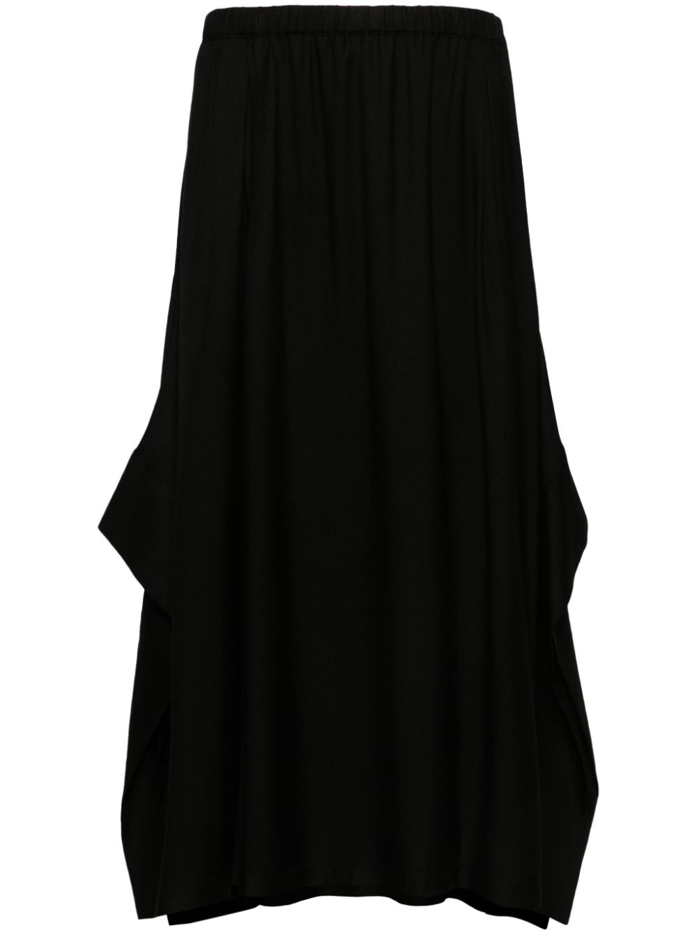 R-Cuff midi skirt - Black
