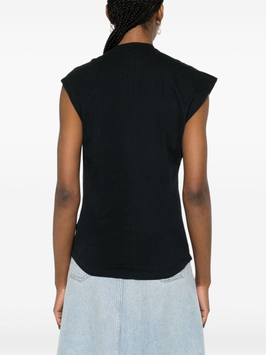 Nayda organic-cotton T-shirt - Black