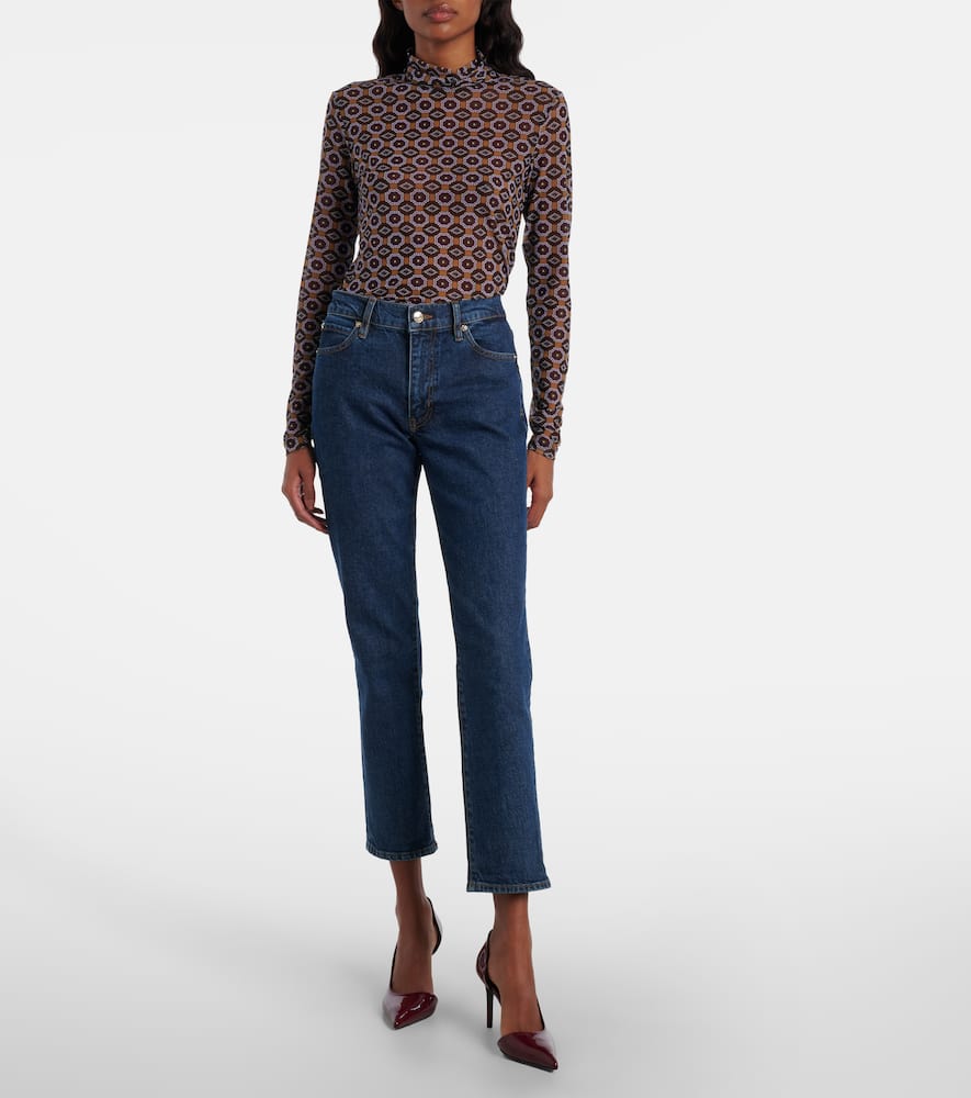 Borrowed cropped straight jeans