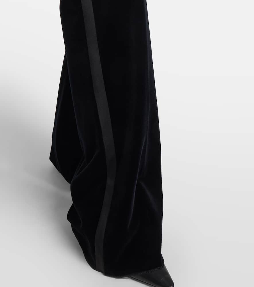 Vetrino cotton velvet flared pants